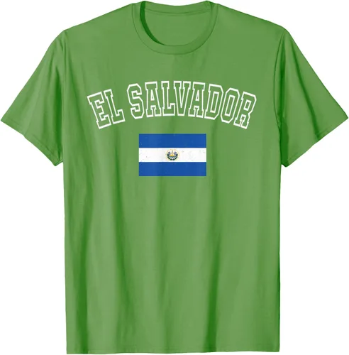 Vista 21 de Camiseta vintage con diseño de la bandera de El Salvador