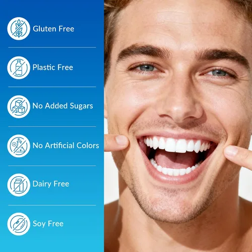 Vista 8 de Nano Hydroxyapatite Gum Probióticos Remineralizantes – Chicle de Xilitol Menta Sin Azúcar – Esmalte y Cuidado Oral – Soporte para el Aliento Fresco