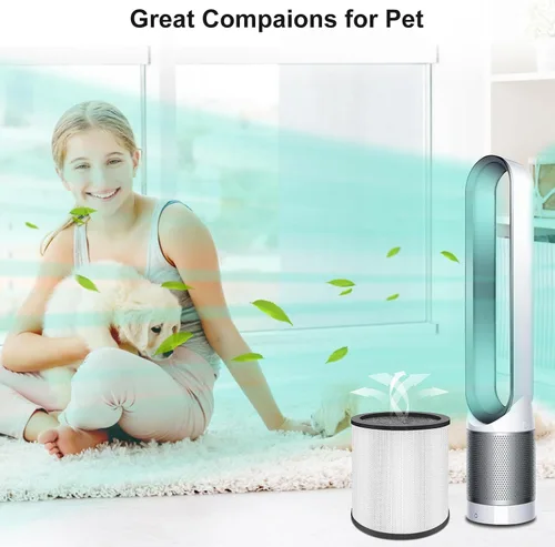 Vista 5 de CERO Filtro de repuesto TP01 mejorado compatible con los modelos Dyson Tower Purifier Pure Cool Link TP01, TP02, TP03, AM11, BP01, comparado