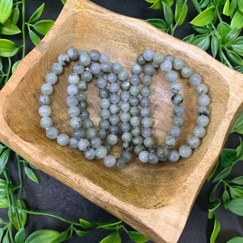 Vista 685 de Gem Avenue Handmade Round Bead Stretch Bracelet Unisex Natural Stone Beaded Jewelry for Men & Women, Elastic Wristband for Daily Wear