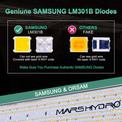 Vista 4 de Mars Hydro Luces de Crecimiento LED SP3000 Actualizadas 2023 de 2 x 4 pies con 960 Diodos Samsung LM301B, Lámparas Regulables de Espectro Completo