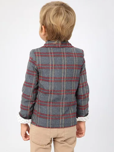 Vista 4 de Boys' 4-Piece Suit Set (2-5 Years) with Dress Shirt, Bow Tie, Pants, and Jacket for a Special Occasion