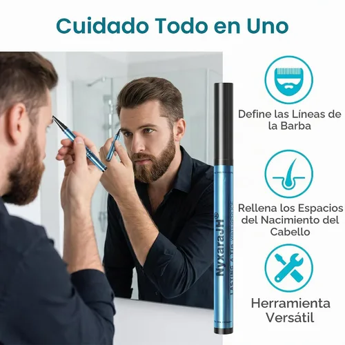 Vista 6 de Lápiz profesional de cejas de 4 puntas, lápiz líquido impermeable para cejas, precisión de punta fina, larga duración, 0.0 fl oz (1 # marrón claro)