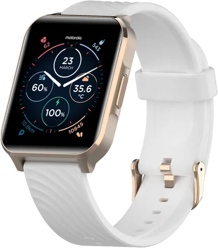 Vista 7 de Motorola Moto Watch 70 - Reloj inteligente Bluetooth de salud y fitness para uso diario, funciones avanzadas de salud, hasta 10 días de duración