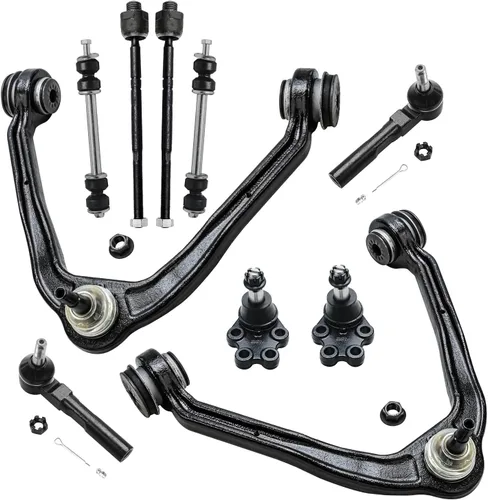Vista 105 de Detroit Axle - Kit de suspensión delantera de 10 piezas para Chevrolet Trailblazer GMC Envoy 2004-2007 2005 2006 Soportes de brazo de control