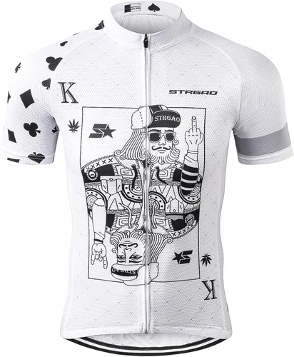 Vista 2 de Strgao - Camiseta de ciclismo de manga corta para hombre