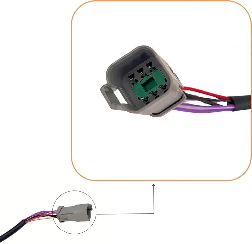 Vista 4 de Caja de control remoto marino 5006180 con interruptor de llave adecuada para motor fuera de borda Evinrude Johnson OMC BPR montado lateralmente