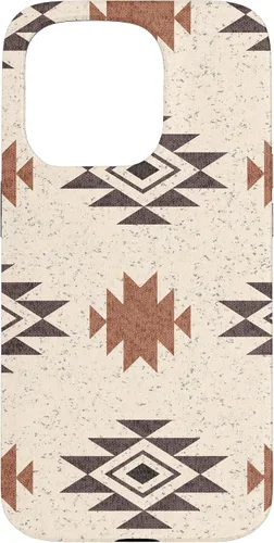 Vista 14 de Funda rústica para iPhone 17 con patrón azteca estilo bohemio occidental