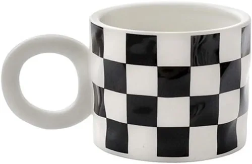 Vista 16 de Taza de café de cerámica formada murciélago creativo, tazas de agua con diseños peculiares, tazas de té de moda (murciélago)