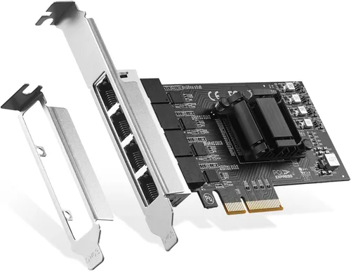 Vista 9 de Adaptador de red PCIe 2.5G, RTL8125B 2500/1000/100Mbps Binardat Ethernet Card RJ45 LAN Controller Support PXE para Windows/Linux/Mac