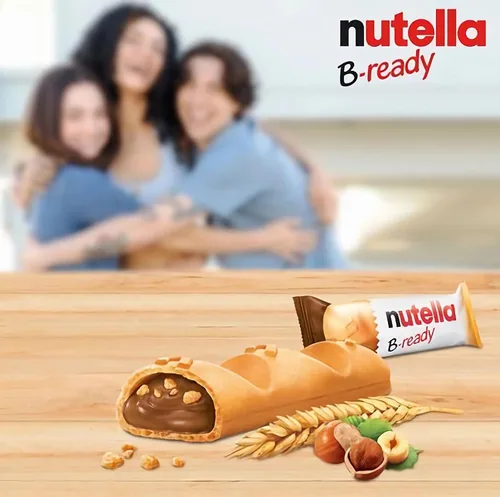 Vista 5 de Ferrero: "Nutella B-ready " una oblea crujiente de pan en forma de mini baguette rellena con una cremosa Nutella 15 piezas 10.13 oz (286g)