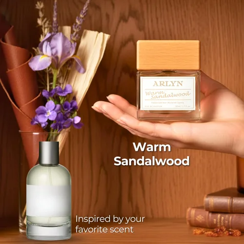 Vista 2 de ARLYN - Eau De Parfum de sándalo cálido inspirado en San.t.al 33, perfume de larga duración para hombres y mujeres, vegano y respetuoso con el medio