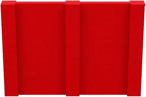 Vista 20 de EverBlock Kit de pared de 5 x 4 pies Bloques de construcción modulares Sistema de pared para edificios, pantallas y estructuras Divisor