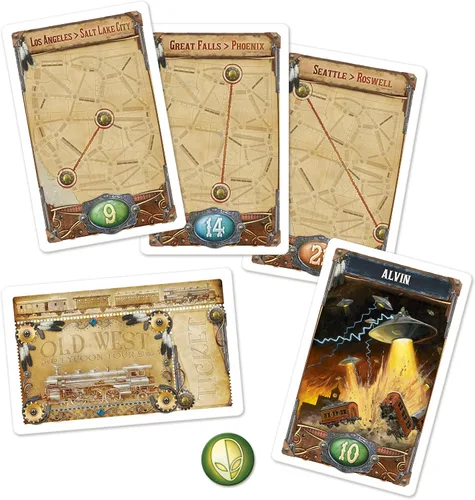 Vista 6 de Asmodee Ticket to Ride France + expansión del juego de mesa Old West: juego de estrategia de ruta de tren, divertido juego familiar para niños