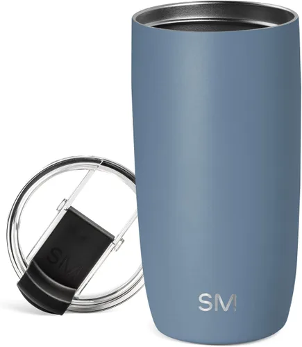 Vista 17 de Simple Modern Taza de café de viaje Tumbler con tapa abatible Reutilizable, aislada, de acero inoxidable, taza de café helado Cold Brew, termo