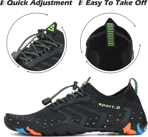 Vista 5 de Mishansha - Zapatos de agua para hombres y mujeres, secado rápido, para natación, buceo, surf, deportes acuáticos, piscina, playa, senderismo, yoga.