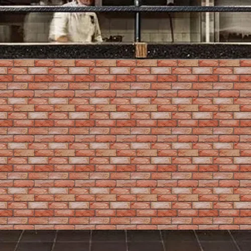 Vista 8 de 10 piezas de papel tapiz de ladrillo 3D, autoadhesivo, impermeable, paneles de pared de ladrillo de espuma, adhesivos para armarios, muebles
