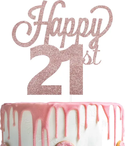 Vista 64 de LINGTEER - Decoración para pastel con texto "Happy Birthday 100", color negro
