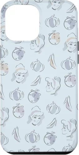 Vista 26 de Disney Carcasa para iPhone 17, diseño de acuarela de Cenicienta, color azul