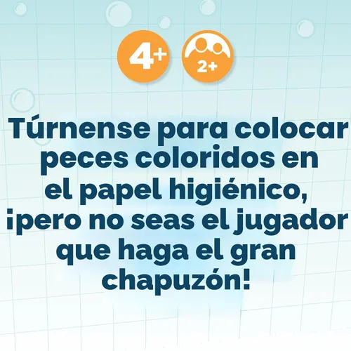 Vista 3 de Juegos de mesa Dont Flush The Fish para niños, juegos de mesa para la noche de juegos familiares para niños y adultos, divertido juego