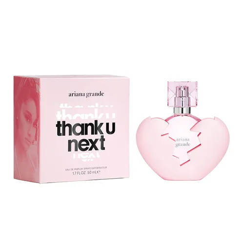 Vista 2 de Ariana Grande Thank U Next Eau de Parfum - Fragancia floral de almizcle gourmand para mujer - Perfume de mujer con notas de coco, azúcar macarrón