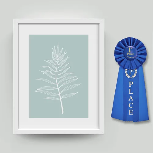 Vista 5 de Lewtemi 6 paquetes de cintas de premio del 1er lugar Roseta azul ganador