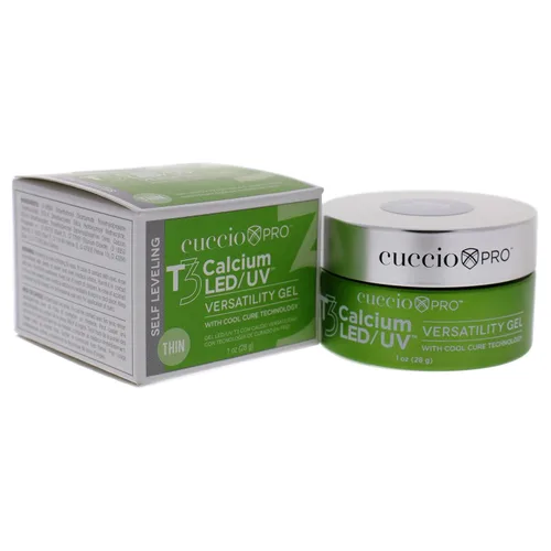 Vista 3 de Cuccio Pro T3 Gel de versatilidad Cool Cure LED/UV, gel autonivelante con calcio, increíblemente flexible, fuerte adherencia, acabado de alto
