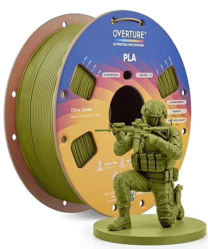 Vista 67 de OVERTURE Paquete de 10 filamentos PLA de 0.069 lbs (0.069 in), filamento de impresora 3D de herido ordenado, paquete de 10 bobinas de 2.2 libras