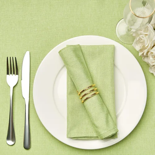 Vista 26 de Mebakuk Juego de 6 servilletas de tela de primera calidad de 17 x 17 pulgadas, lavables y pequeñas, servilletas de mesa suaves para bodas, fiestas