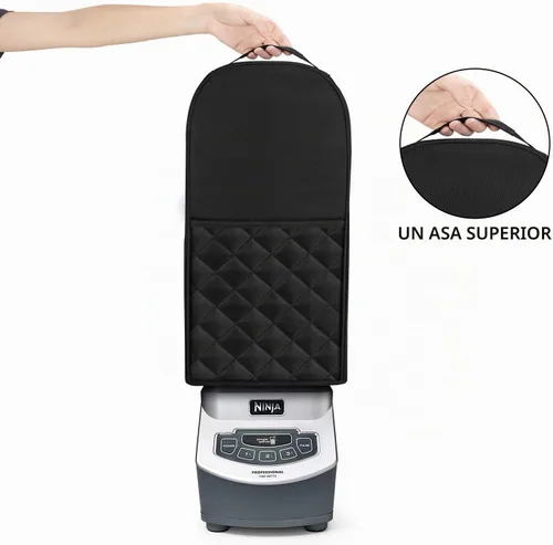 Vista 4 de Luxja - Funda para licuadora compatible con Ninja Foodi, color negro (acolchada)