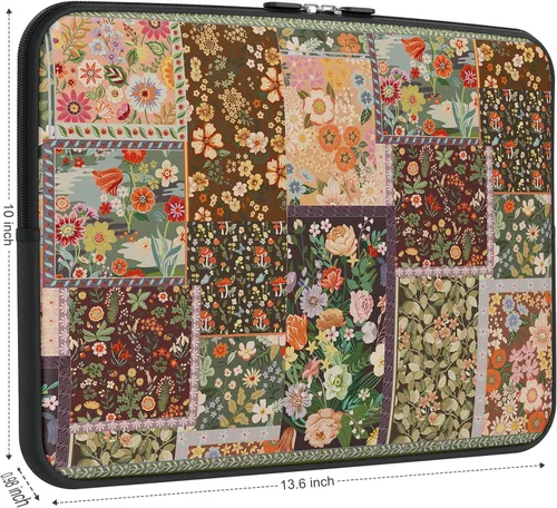 Vista 7 de iCasso - Funda para MacBook Air de 13 a 13.6 pulgadas, M5-M1, color marrón Rompecabezas marrón
