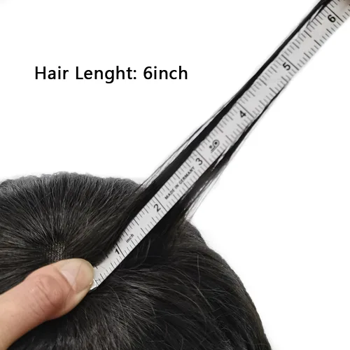 Vista 7 de LOVIN - Sistema de cabello humano para hombres, postizo fino de encaje mono para hombre, prótesis masculina de piel de polietileno alrededor