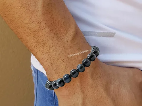 Vista 404 de Amazing Gemstone Crystal Bracelet for Women Men's Gifts - Protection Healing Crystal Bracelet - 8mm Gemstone Beaded Stretchable Bracelet Pulseras
