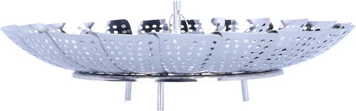 Vista 7 de Foldable Stainless Steel Steam Basket Rack for Pressure Cooker, Vegetable Steamer Rt with Hook, Kitchen Cooking Tool for Eggs Meat Seafood