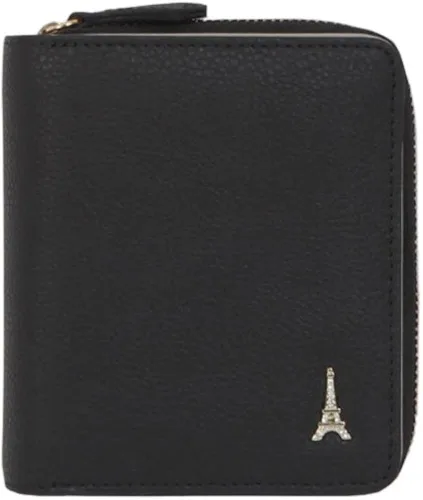 Vista 3 de JNJSTELLA Cartera de cuero genuino con cremallera para mujer