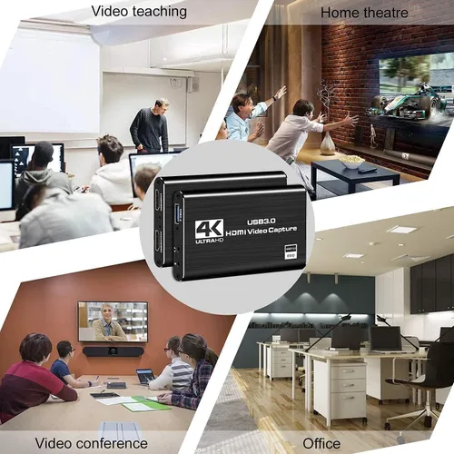 Vista 5 de Tarjeta de captura, tarjeta de captura HDMI USB3.0 Nintendo Switch, tarjeta de captura de video 4K 1080P 60FPS, tarjeta de captura