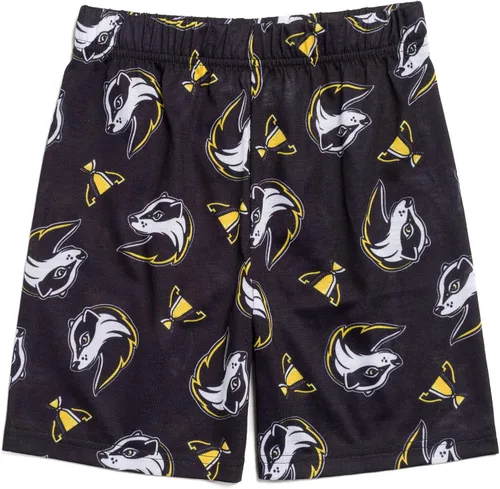 Vista 3 de Harry Potter Gryffindor Hufflepuff Ravenclaw Slytherin - Conjunto de pijama y pantalones cortos para dormir para niños pequeños a niños grandes