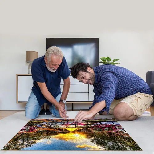 Vista 5 de HUADADA Rompecabezas de 1000 piezas Amsterdam Sunrise para adultos, 1000 piezas, 27.65 x 19.68 pulgadas