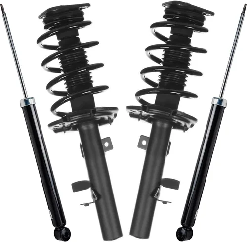 Vista 70 de Detroit Axle - Puntales y Amortiguadores para Chevy Traverse Buick Enclave GMC Acadia Saturn Outlook 2007-2012, 2 puntales delanteros con resorte