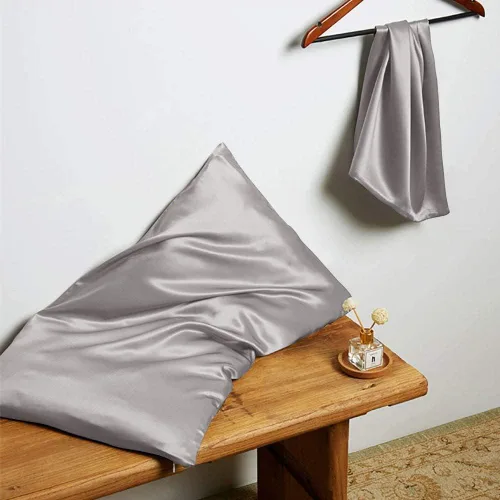 Vista 15 de THXSILK Funda de almohada de seda de 22 momme de seda de morera pura con cremallera oculta, funda de almohada suave y transpirable para cabello