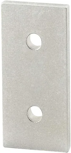 Vista 4 de 8020, 20-4107, 20 Series, Soporte de placa plana de aluminio de 2 agujeros, soporte de conector de montaje recto para extrusión de aluminio extruido