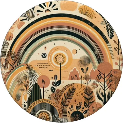 Vista 3 de PopSockets PopGrip intercambiables de arcoíris floral