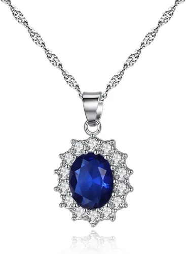 Vista 7 de Jeolory Juego de joyas brillantes con colgante de girasol y diamantes de imitación de cristal para mujeres señora y niña S Cobre Sin gemas