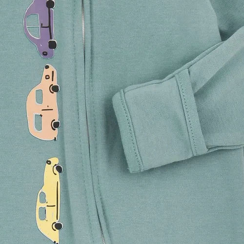 Vista 6 de Aablexema Pijama de bebé con puños de manopla, doble cremallera, ropa de algodón para bebés, pijamas para dormir con pies