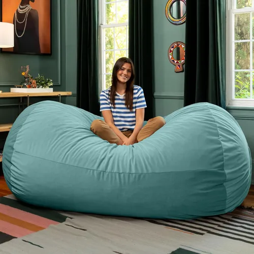 Vista 11 de Puff/tumbona gigante Saxx de la marca Jaxx, Camel