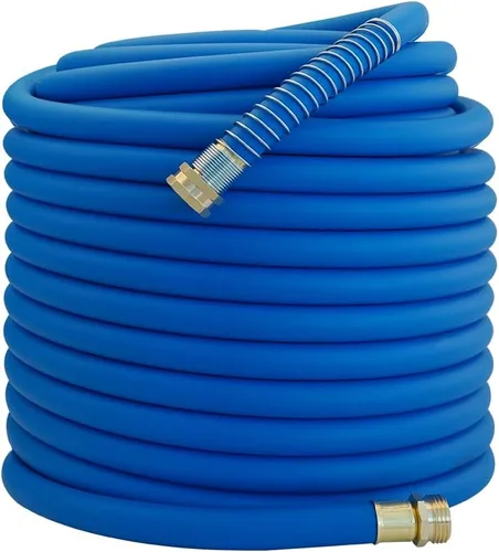 Vista 23 de Wiseflow Leader Hose Manguera de agua resistente de 3 x 5/8 pulgadas con accesorios de latón macho a hembra, extensor de manguera corta para carrete