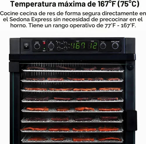 Vista 6 de Tribest Sedona Express SDE-S6780-B Deshidratador digital de alimentos, Negro