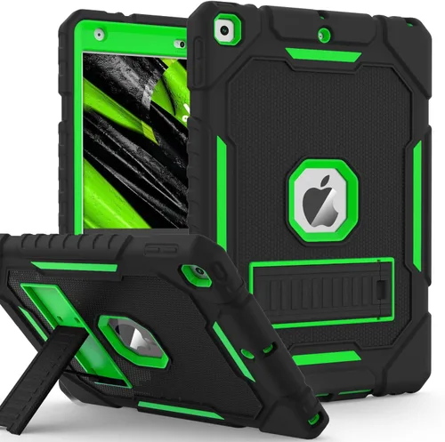Vista 11 de ZoneFoker Funda para iPad de 9ª/8ª/7ª generación 2021/2020/2019 (10.2 pulgadas), Resistente de Servicio Pesado Grado Militar a Prueba de Golpes