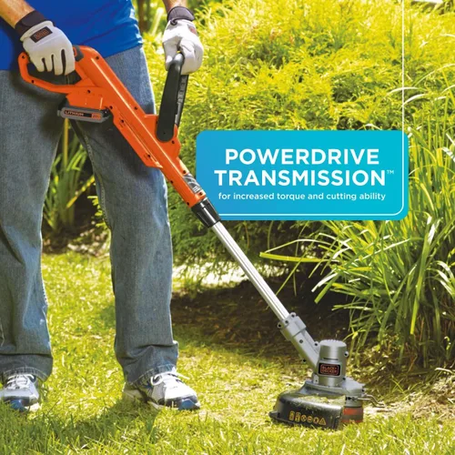 Vista 4 de Black+Decker LST300 - Cortadora y cortadora de bordes de litio de 12 pulgadas / 30.48 cm., 20 V