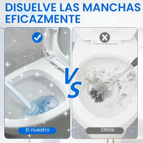 Vista 4 de 30pcs Recambios desechables de la cabeza del cepillo del inodoro